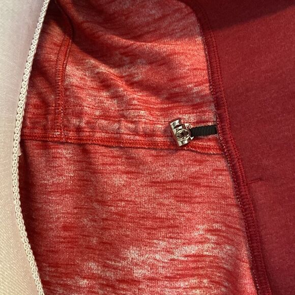 Lululemon Maroon Long Sleeve Full Zip Hooded Jacket Size 6 - Picture 10 of 11